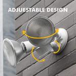 LUTEC 300W Dual-Head Motion Sensor Floodlight