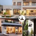 Oil Rubbed Bronze Motion Sensor Barn Lights 2 Pack