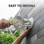 LUTEC 300W Dual-Head Motion Sensor Floodlight