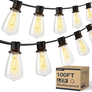 Addlon 100FT LED Waterproof Patio String Lights