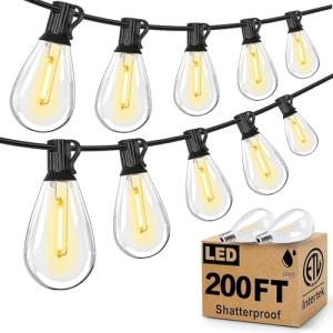 Tenmiro 200FT Outdoor LED String Lights