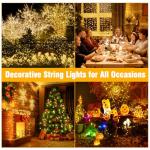 Nisocy 200 LED Waterproof Christmas String Lights