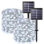 Outdoor Solar String Lights - 2 Pack, 33FT 100 LED