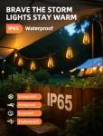 VOZUJI 100Ft Waterproof Outdoor String Lights