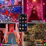 YIQU 66 FT Smart Color Changing Christmas Lights