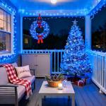200 LED Blue String Lights, 66ft Waterproof Decor