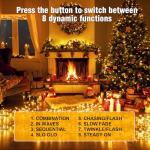 Nisocy 100FT Waterproof LED String Lights - Warm White