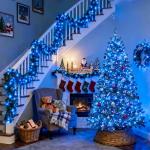 200 LED Blue String Lights, 66ft Waterproof Decor