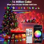 YIQU 66 FT Smart Color Changing Christmas Lights