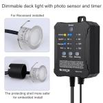 Dimmable LED Deck Lights with Timer and Sensor