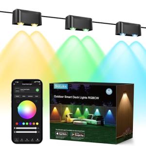 BrizLabs Smart Outdoor LED Deck Lights with Alexa