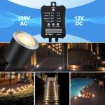 Dimmable LED Deck Lights with Timer and Sensor