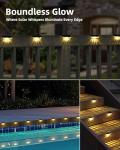Herzila 16 Pack Solar Outdoor Deck Lights