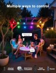 Meewata 50ft Smart RGBIC Outdoor String Lights