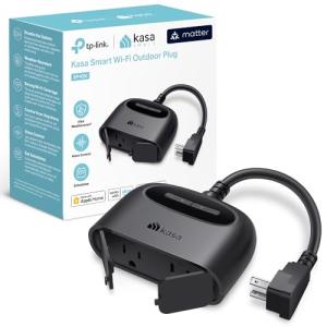 Kasa Matter Smart Outdoor Plug with Dual Outlets