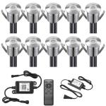 Smart WiFi LED Deck Lights Kit - 10pcs RGB