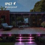 INDARUN RGB Outdoor Deck Lights with Remote