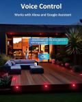 INDARUN RGB Outdoor Deck Lights with Remote