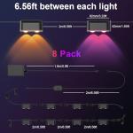 KIALUSH Smart LED Deck Lights for Outdoor Spaces