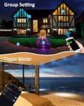 INDARUN RGB Outdoor Deck Lights with Remote