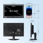 JINSWY 10.1" HD Security Monitor with Remote