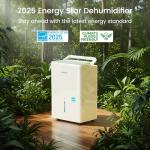 Waykar Energy Star Dehumidifier for Home & Basement