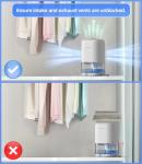 TABYIK Small Quiet Dehumidifier for Home Use