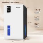 NineSky 95 OZ Dehumidifier with Auto Shut Off