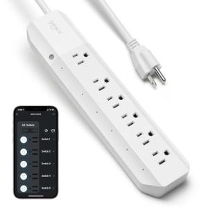 Geeni Smart Surge Protector Power Strip with Wi-Fi