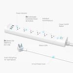 Tapo Smart Wi-Fi Power Strip with 6 Outlets