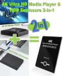 4K Ultra HD Media Player & HDD Enclosure Combo