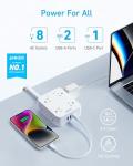 Anker Power Strip with USB and Flat Plug