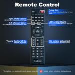 Bobtot 1000W Home Theater System with Surround Sound