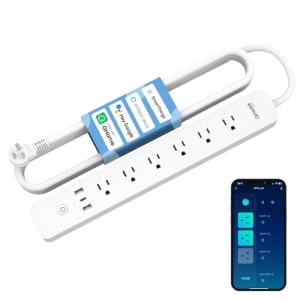 Smart Plug Power Strip with USB and WiFi Control
