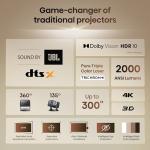 Hisense C2 4K Laser Mini Projector, Gimbal Design