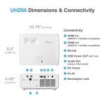 Optoma UHZ66 4000-Lumen UHD 4K Laser Projector