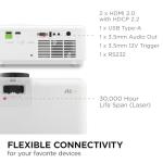 ViewSonic 4K Laser Projector with 5500 Lumens