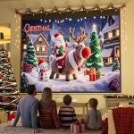 YODOLLA 120-Inch Motorized Electric Projector Screen