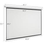 Kshioe 92” Motorized Projector Screen with Remote