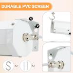 YODOLLA 120-Inch Motorized Electric Projector Screen