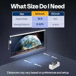 VIVOHOME Motorized 84-Inch Projector Screen with Remote
