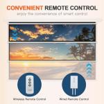 YODOLLA 120-Inch Motorized Electric Projector Screen