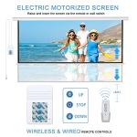 Kayle 120" Motorized Projector Screen with Remote