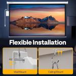 VIVOHOME Motorized 84-Inch Projector Screen with Remote