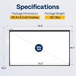 VIVOHOME Motorized 84-Inch Projector Screen with Remote