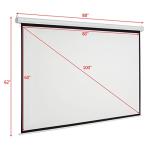 100-Inch Motorized Projector Screen with Remote