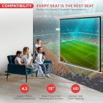 Pyle 72" Motorized Projector Screen with Remote