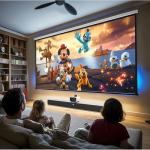 94" Electric Projector Screen with Remote Control