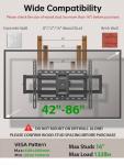 Full Motion TV Wall Mount for 42-86 Inch TVs