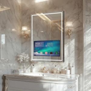 Smart Bathroom Vanity Mirror with Touch Screen